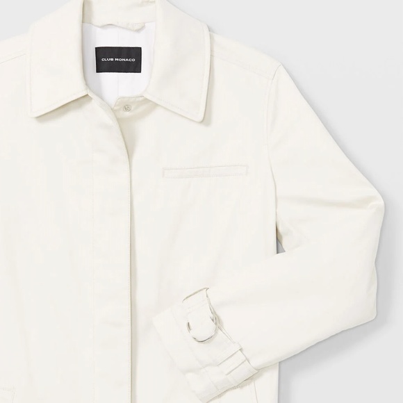 Washed Padded Trench Coat - Brand New - NEVER WORN - Silver Birch - Picture 3 of 4